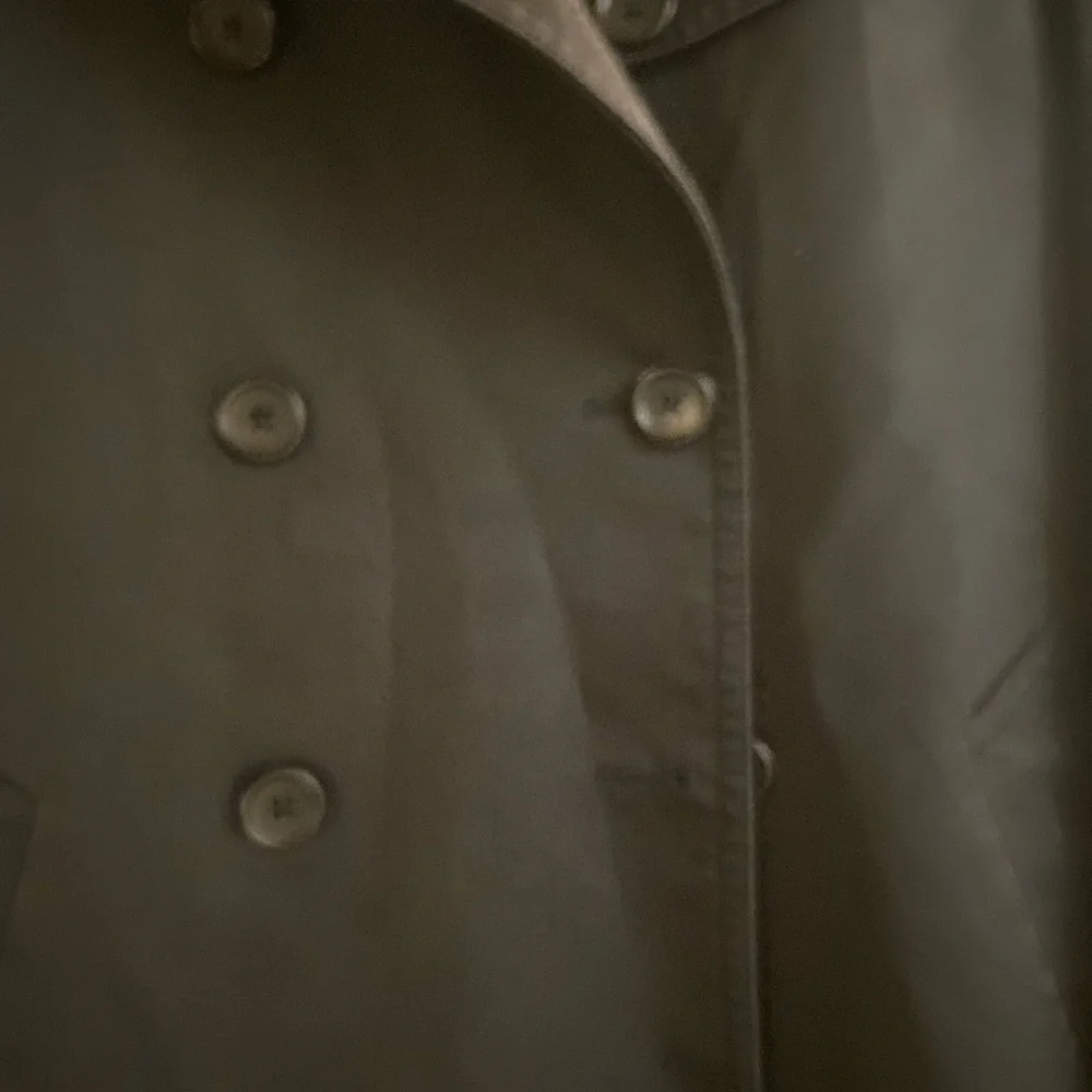 Coach Black Double-Breasted Trench Coat